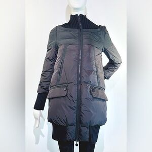 MONCLER Women’s Black Down Full Zip jacket/Giubbotto Size 00